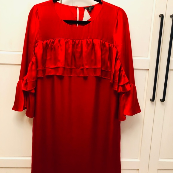 Massimo Duti Red Dress Size 10 - Picture 12 of 16